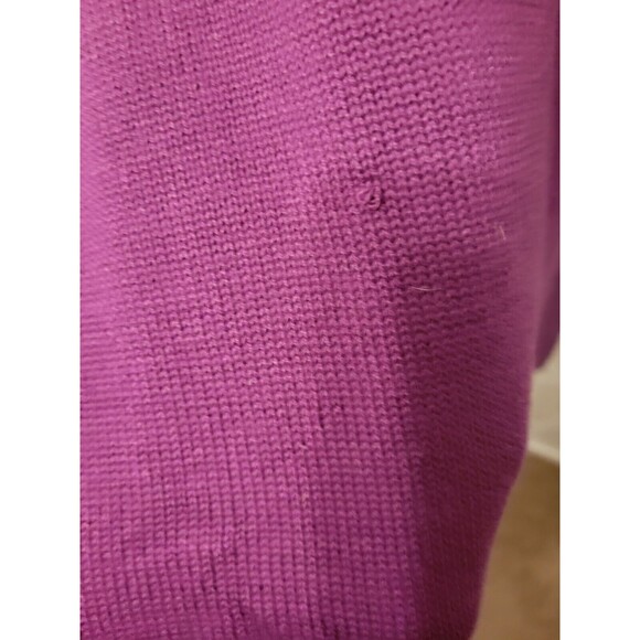 Woman Within Sweater Women Plus 26/28 Purple White Check Print - Picture 6 of 7